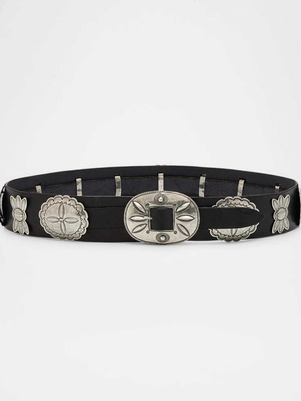 Ralph Lauren Collection Black Leather Western Concho Belt size Small - Picture 16 of 16